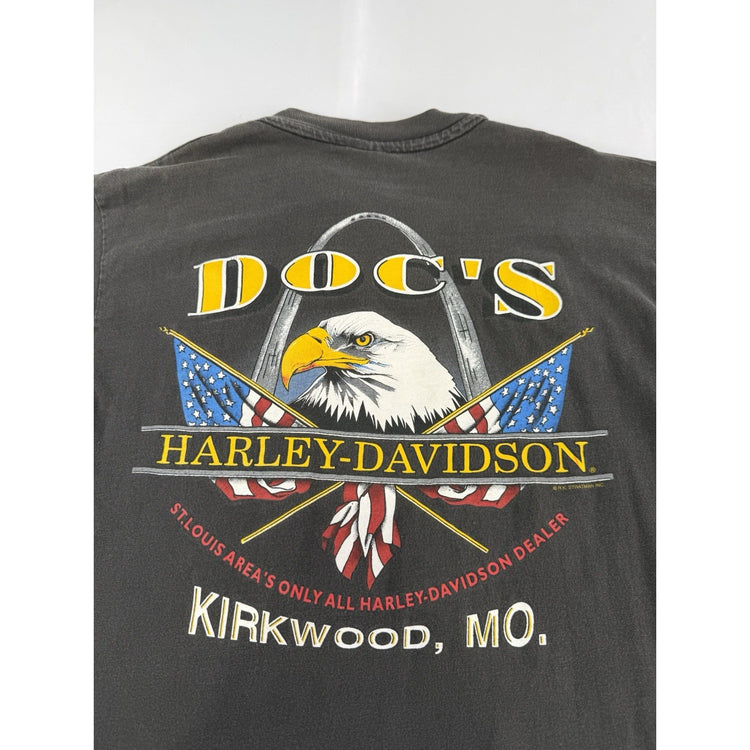 Mens Vintage 1993 Looney Tunes Harley Davidson T-shirt Size L