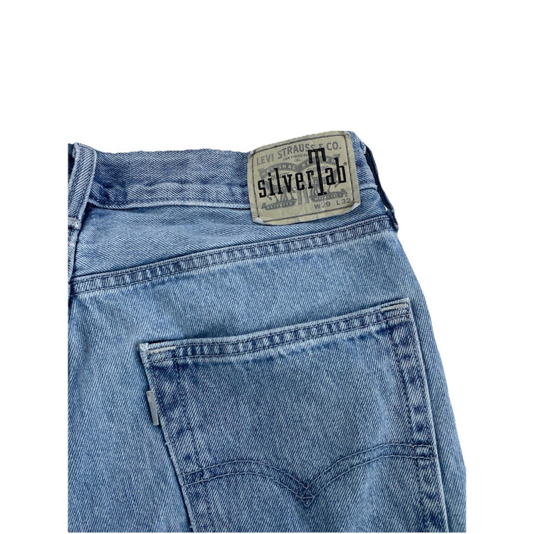 Men’s Vintage Silver Tab Loose Blue Jeans Size 29/32