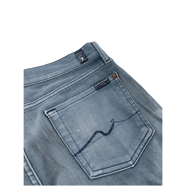 Womens 7 For All Mankind Blue-Grayish Bootcut Jeans Size 30
