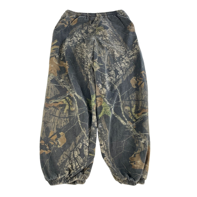 Mens Mossy Oak Apparel Camo Fleece Sweatpants Hunting Joggers Size XL