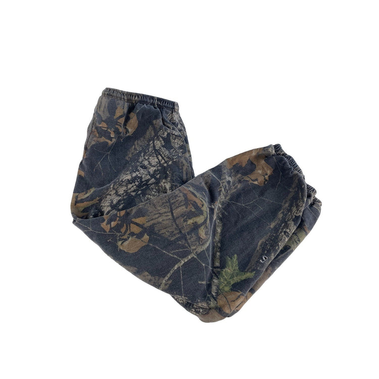 Mens Mossy Oak Apparel Camo Fleece Sweatpants Hunting Joggers Size XL