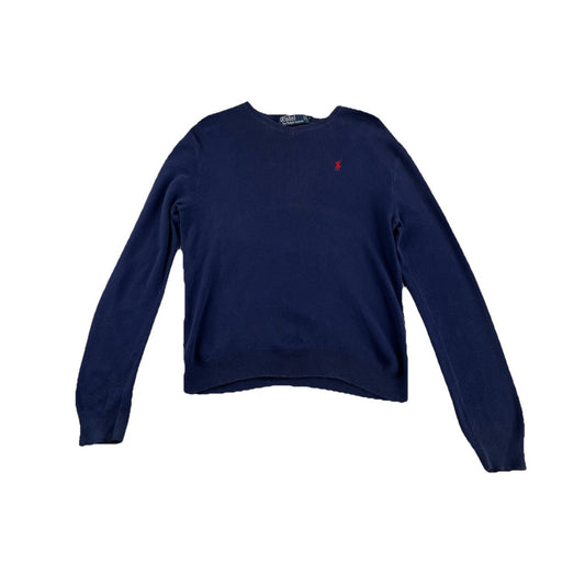 Mens Polo Ralph Lauren Size Small Navy Blue V Neck Sweater