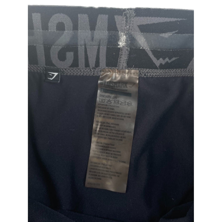 Women's Gymshark Black Logo Waistband Leggings Size S