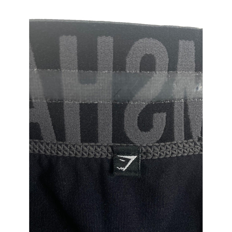 Women's Gymshark Black Logo Waistband Leggings Size S