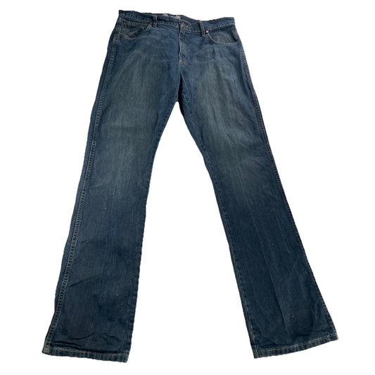 Men’s Wrangler Retro Baggy/loose Blue Jeans Size 36x38