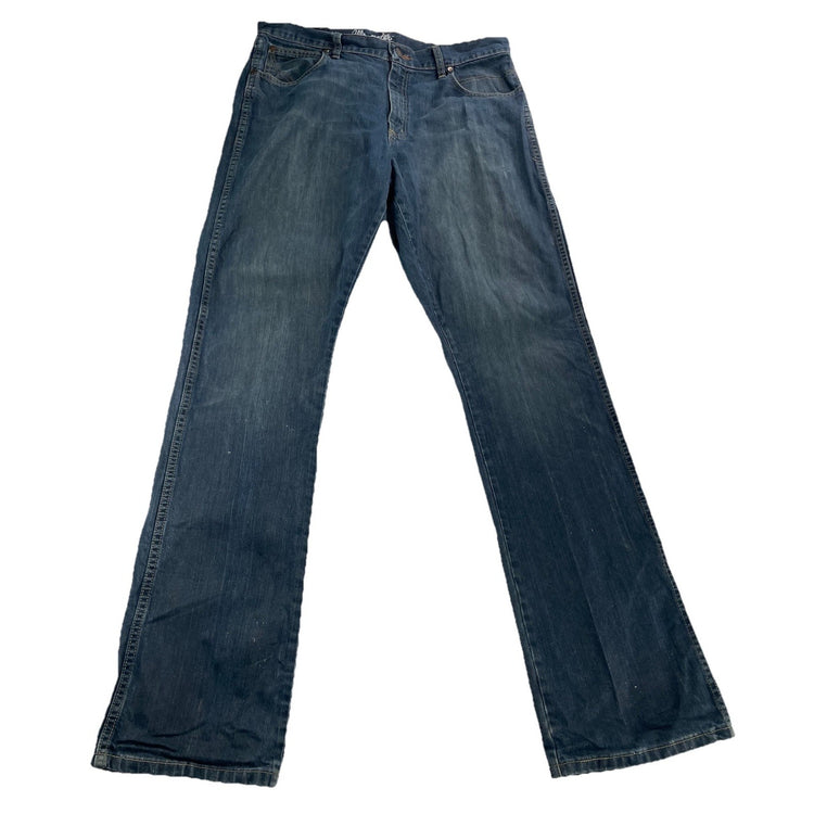 Men’s Wrangler Retro Baggy/loose Blue Jeans Size 36x38