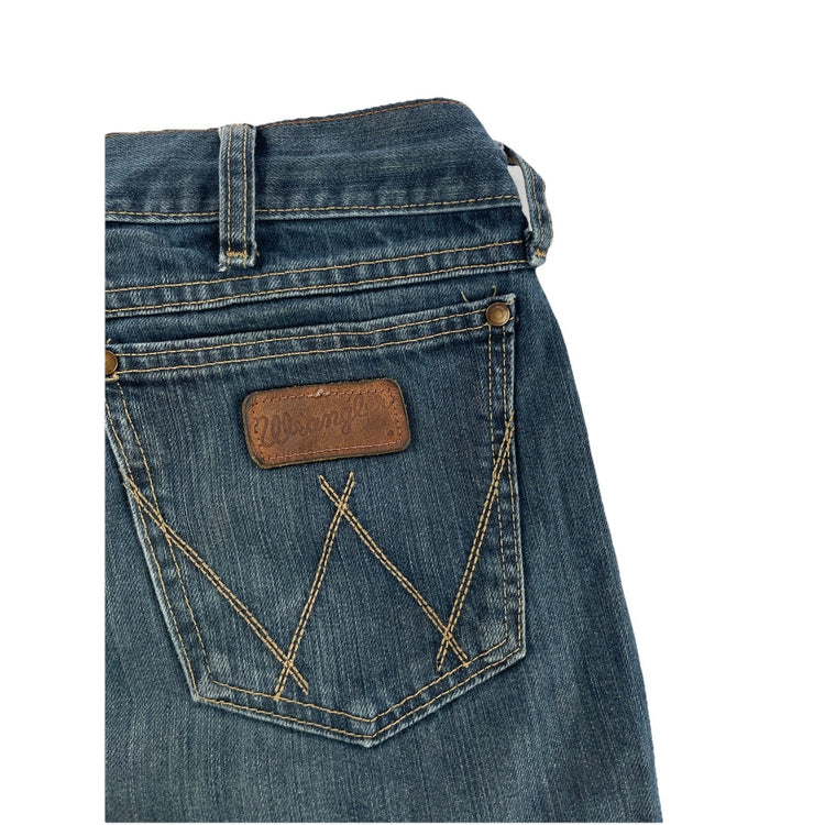 Men’s Wrangler Retro Baggy/loose Blue Jeans Size 36x38