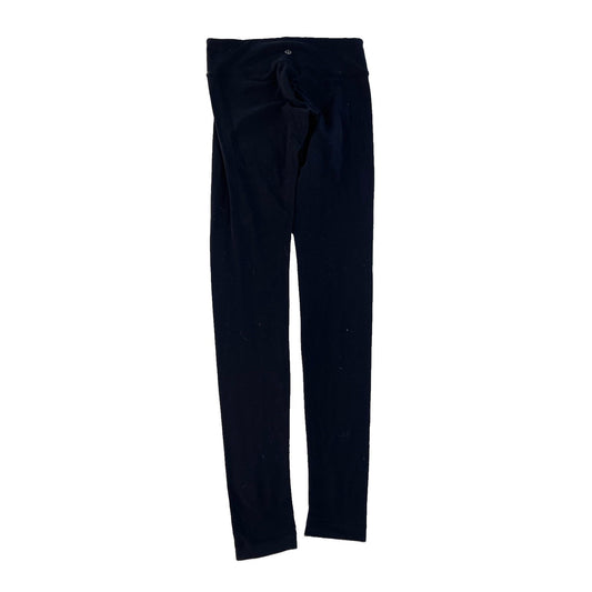 Womens Lululemon Mid-Rise Solid Black Ankle Leggings Size 4