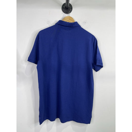 Men’s Ralph Lauren Navy Blue Polo Shirt with Embroidered Logo Size L