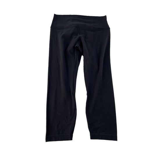 Women's Lululemon Athletica Black High-Rise Crop Leggings, Size 12