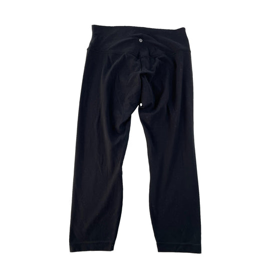 Women's Lululemon Athletica Black High-Rise Crop Leggings, Size 12