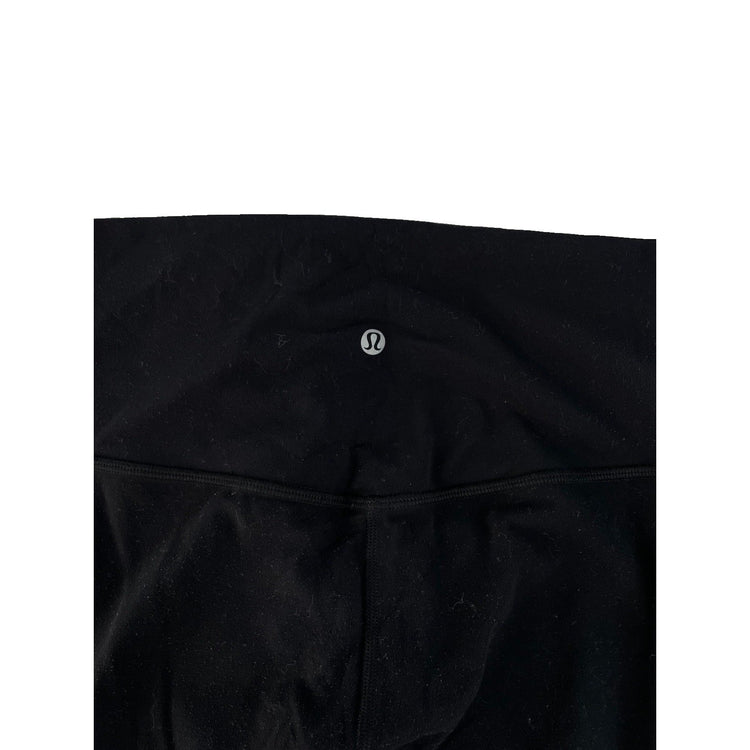 Women's Lululemon Athletica Black High-Rise Crop Leggings, Size 12