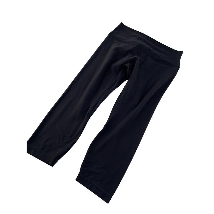 Women's Lululemon Athletica Black High-Rise Crop Leggings, Size 12
