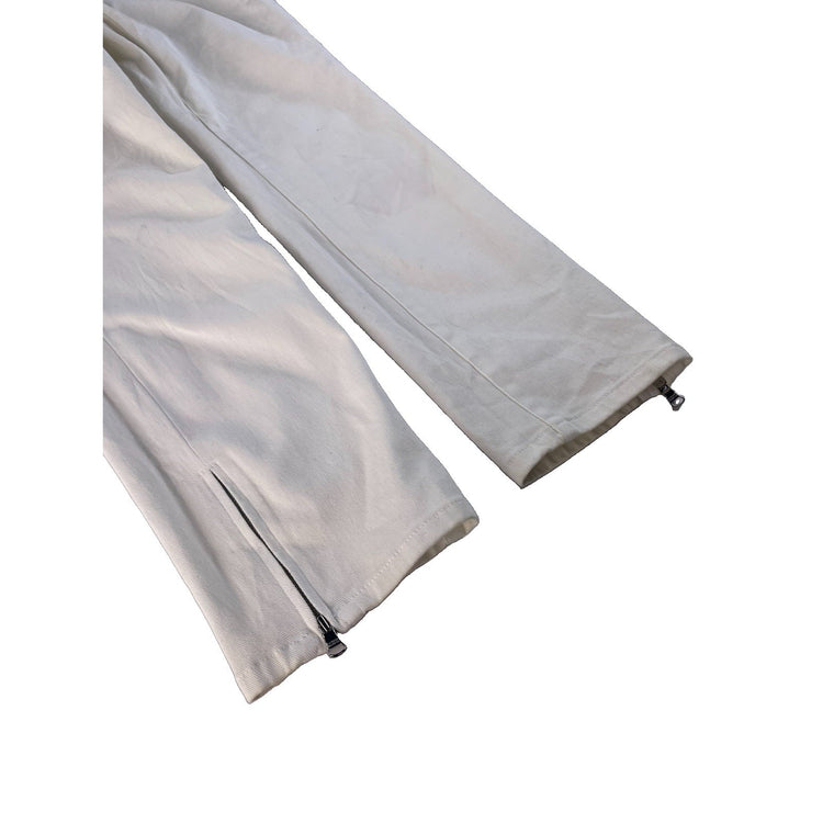 Women's Lauren Jeans Co. Ralph Lauren White Ankle Zip Pants Size 8