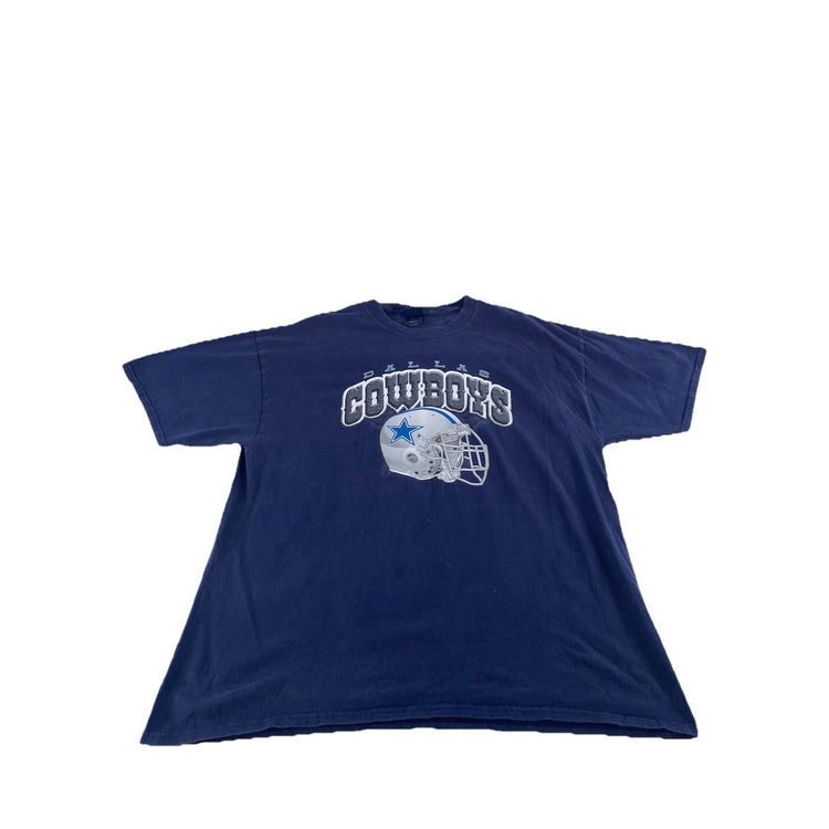 Mens Cowboys Authentic Apparel Dark Blue Cowboys Shirt Size Xl