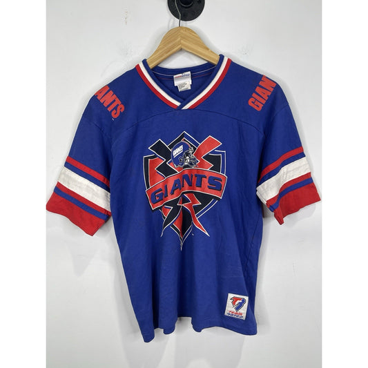 Youth VTG New York Giants T Shirt 90s Salem Sportswear All Over Print NFL Sz L