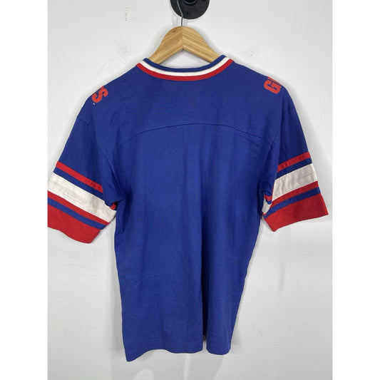 Youth VTG New York Giants T Shirt 90s Salem Sportswear All Over Print NFL Sz L