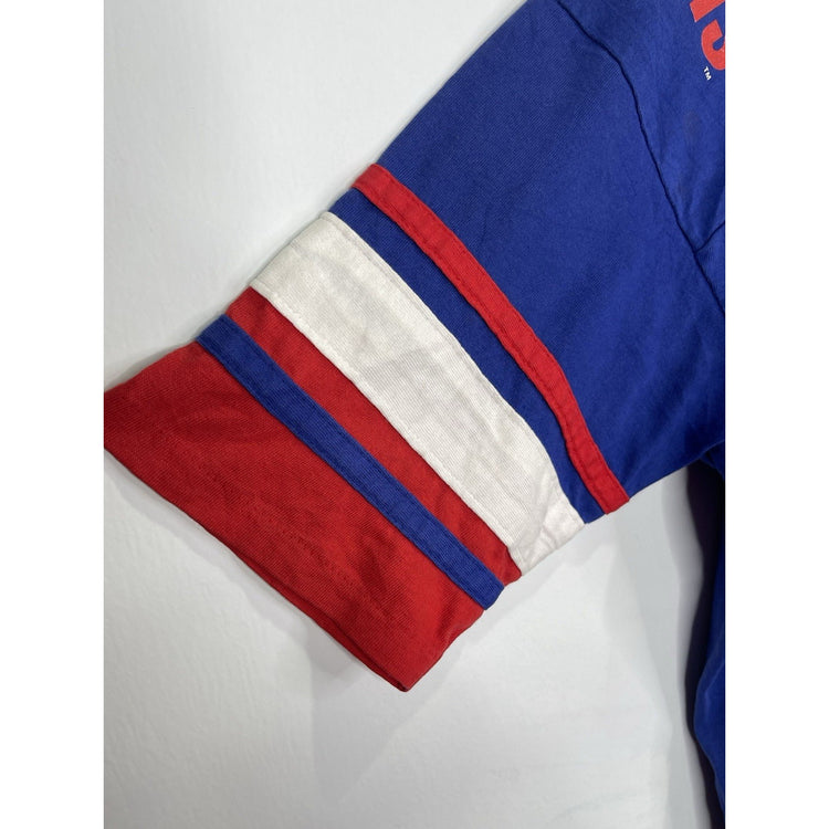 Youth VTG New York Giants T Shirt  90s Salem Sportswear All Over Print NFL Sz L