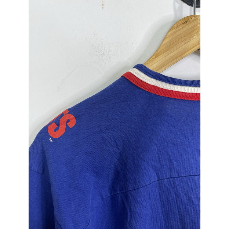 Youth VTG New York Giants T Shirt  90s Salem Sportswear All Over Print NFL Sz L