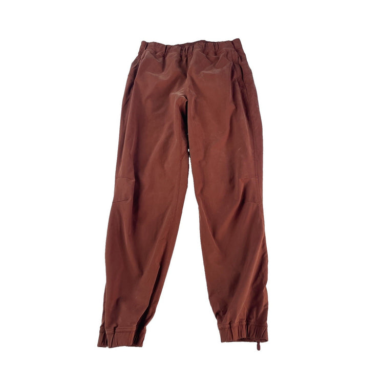 Women Lululemon Terracotta Roasted Brown Adapted State Zipper Cuff Jogger Size 8