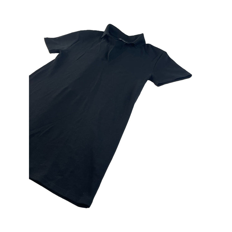 Womens Zara Black Polo Dress Size M