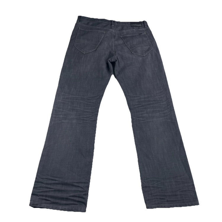 Mens Vintage Express Straight Gray Jeans Size 34x34