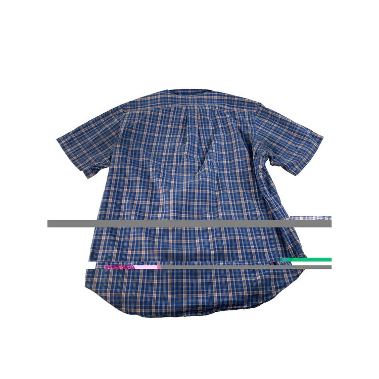 Men Ralph Lauren Classic Fit Plaid Short Sleeve Button Down Shirt Size XL