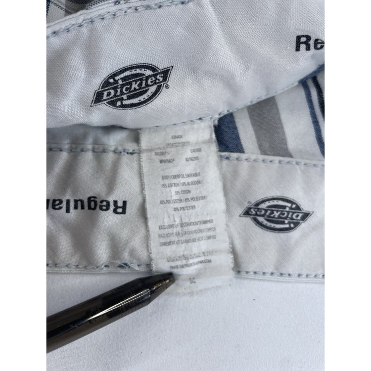 Mens Dickies Multicolor Plaid Pattern Regular Fit Cargo Shorts Size 36