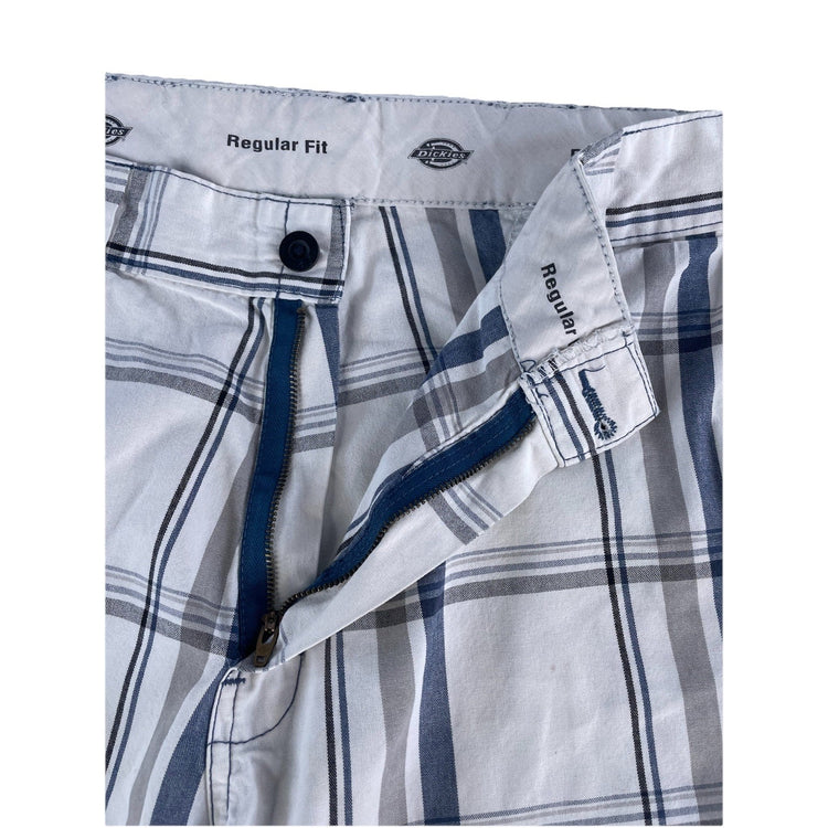 Mens Dickies Multicolor Plaid Pattern Regular Fit Cargo Shorts Size 36