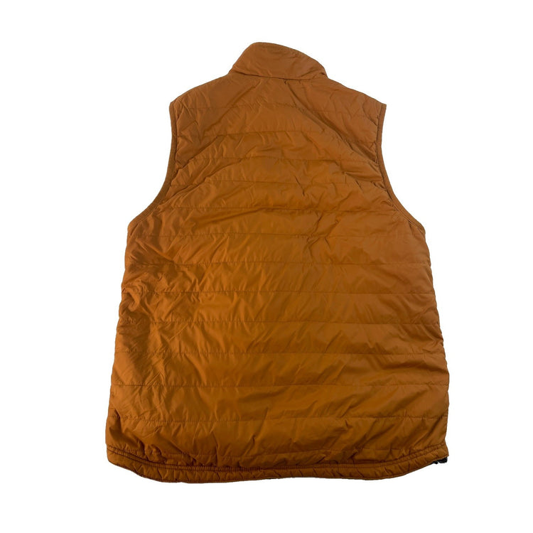 Men Carhartt Quilted Insulated Vest Brown Zip Up Size M
