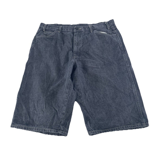 Mens Genuine Dickies Loose Fit Black Denim Shorts Size 38