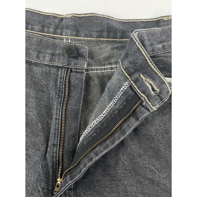Mens Genuine Dickies Loose Fit Black Denim Shorts Size 38