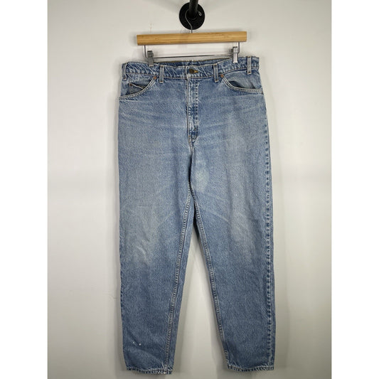 Vintage Mens Levis 550 Orange Tab Blue Denim Jeans Size 38