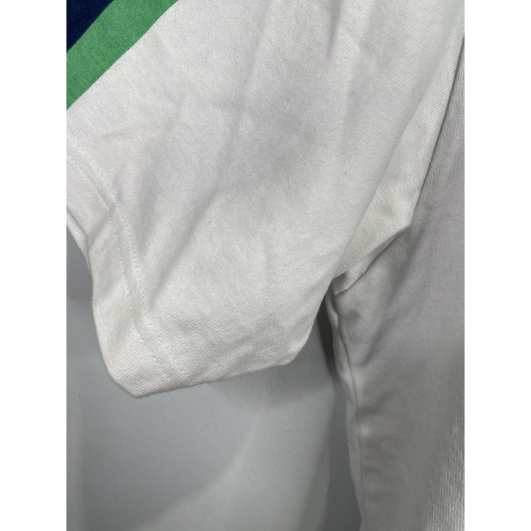 Mens Supreme White Ruby Button-up Polo Shirt Sz Large