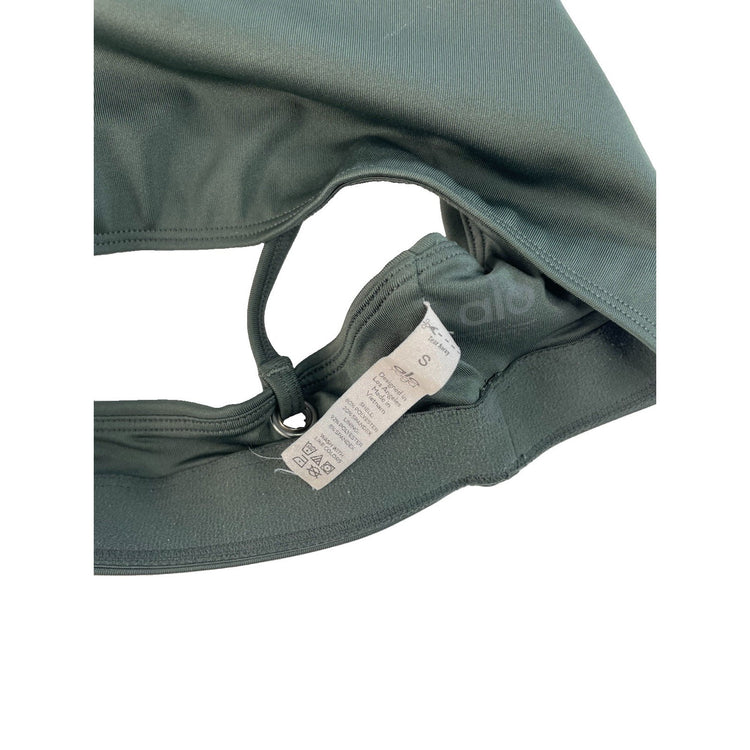 Womens Alo Yoga Olive Green Sports Bra Size S