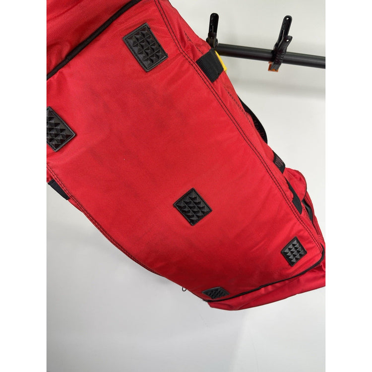 VINTAGE Marlboro Duffel Bag Red Adventure Team Luggage New 26" Pockets Tobacco