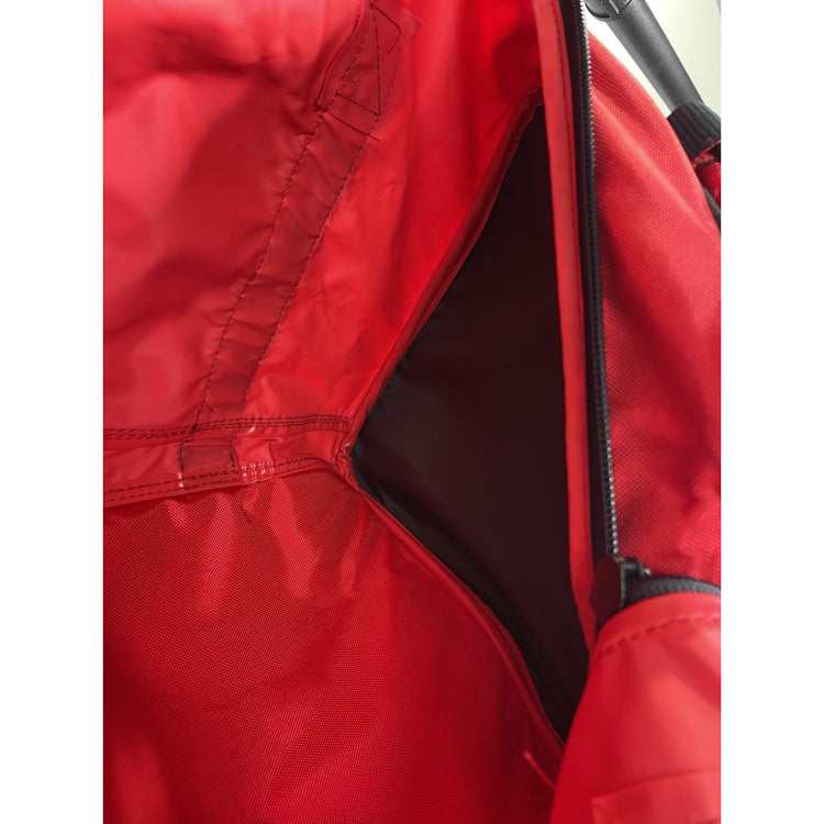 VINTAGE Marlboro Duffel Bag Red Adventure Team Luggage New 26" Pockets Tobacco
