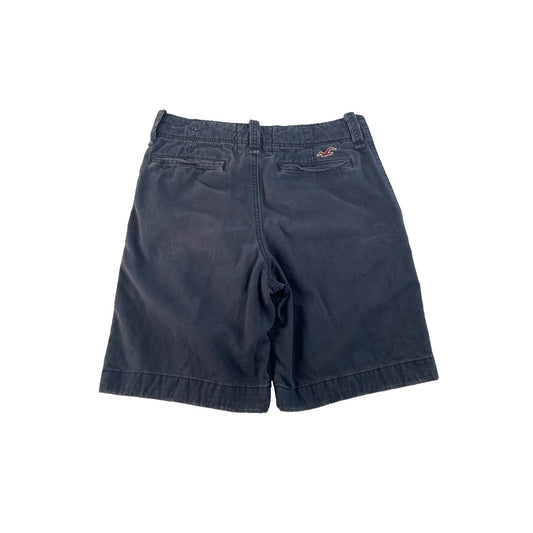 Mens Hollister Black Heavy Baggy Chino Style Shorts Size 30