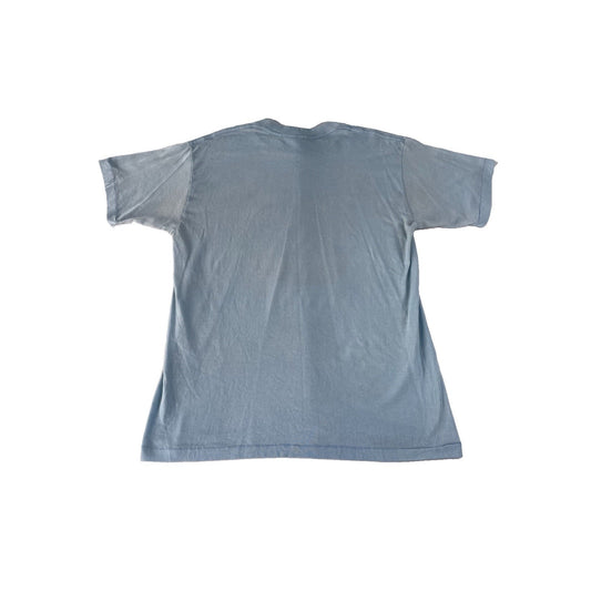 Mens Vintage Sun Apparel Light Blue Global Van Lines Semi Truck T Shirt SIZE M