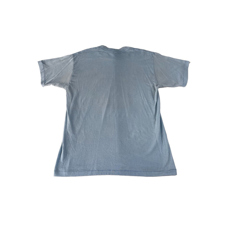 Mens Vintage Sun Apparel Light Blue Global Van Lines Semi Truck T Shirt SIZE M