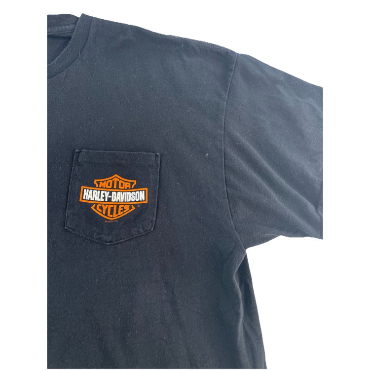 Mens 2024 Harley Davidson Black Orlando FL Bike Week T Shirt Size 2XL