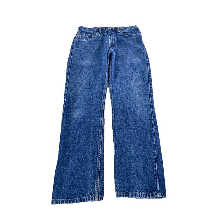 Mens Levis Striaght Leg Blue Jeans Size 32X30