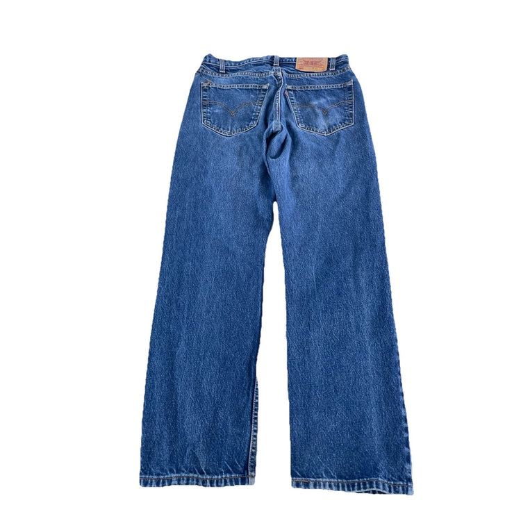 Mens Levis Striaght Leg Blue Jeans Size 32X30