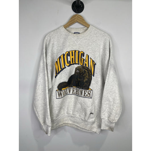 Mens Vintage 90s Michigan Wolverines Sweatshirt Size L
