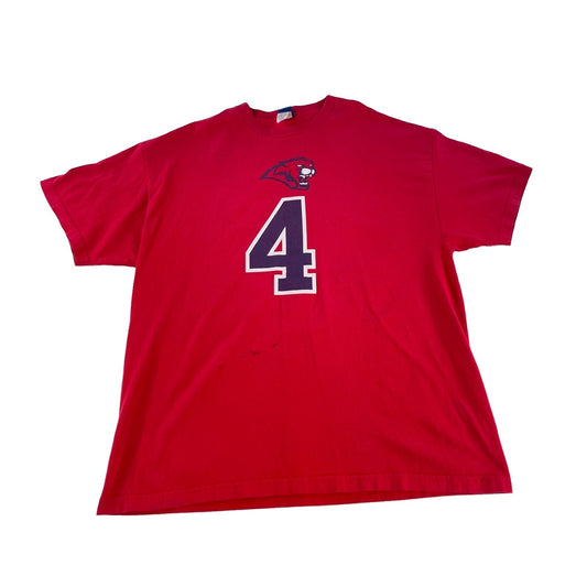 Mens Vintage Champs Team Edition Red Cougars #4 Jersey Graphic Tee SIZE XL