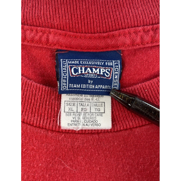 Mens Vintage Champs Team Edition Red Cougars #4 Jersey Graphic Tee SIZE XL
