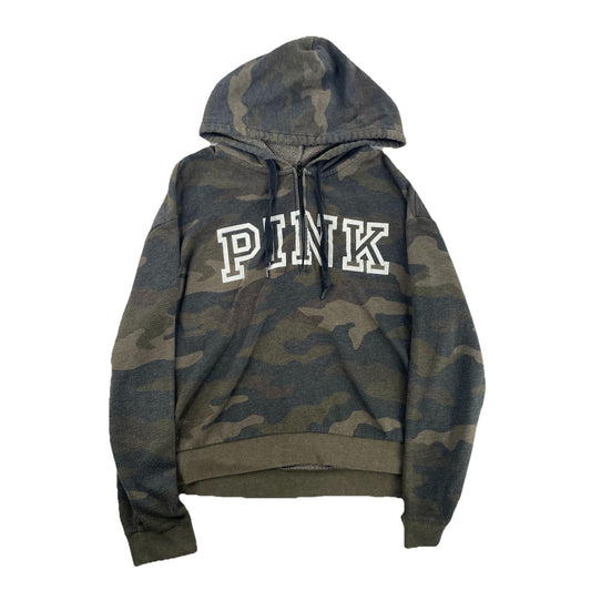 Women’s PINK Victoria Secret Camo 1/2 Zip Up Jacket Size M
