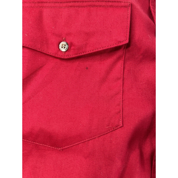 Men’s Wrangler Classic Western Red ButtonUp LongSleeve Shirt Size Xl