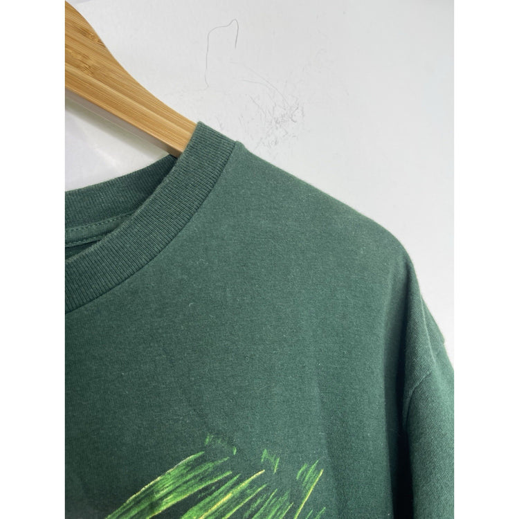 Mens Green Turner Orginals Leopard Graphic T Shirt Sz XL