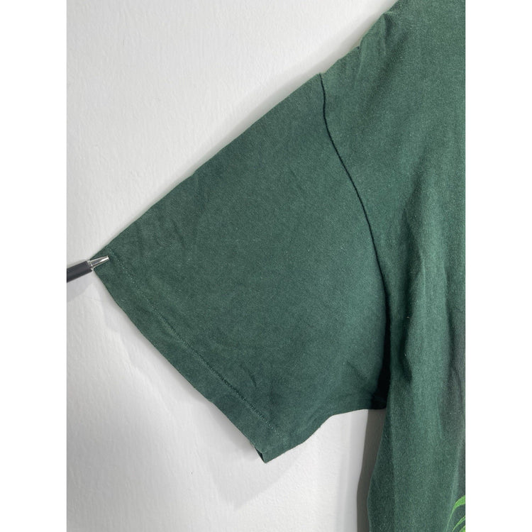Mens Green Turner Orginals Leopard Graphic T Shirt Sz XL